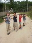 boys and sticks!