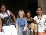these girls wanted a photo with a white boy..seth very embarrassed